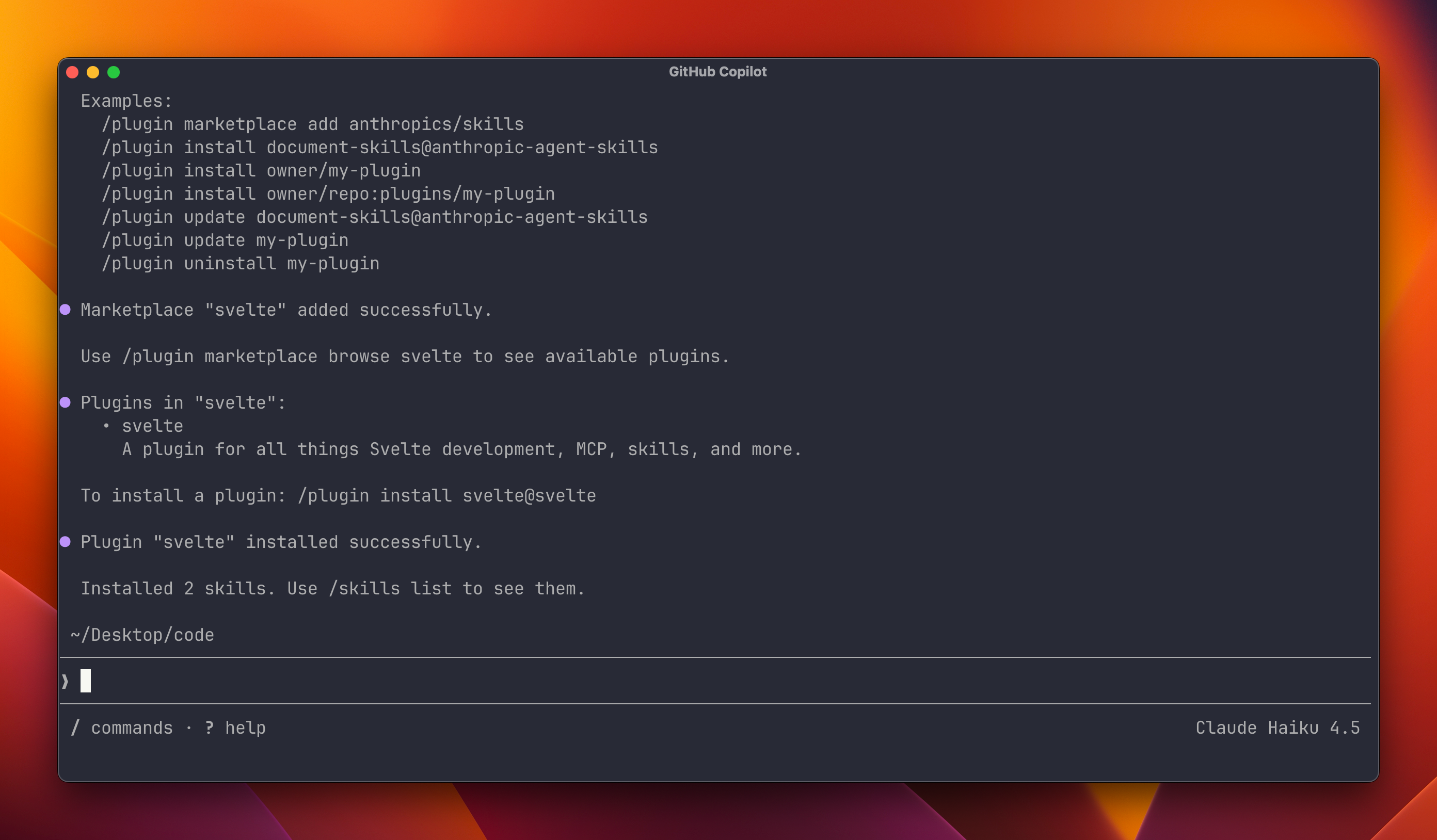 copilot svelte plugin